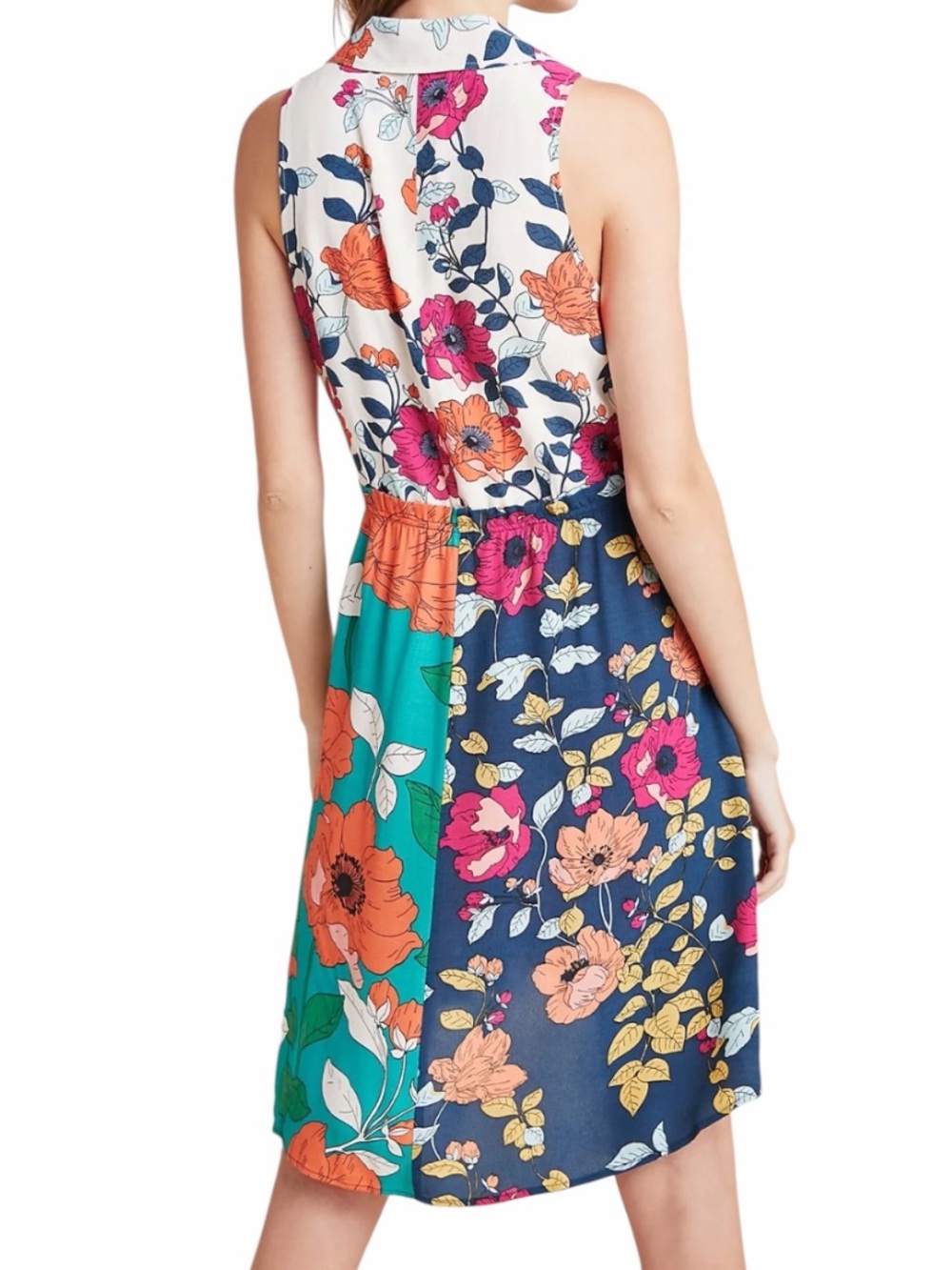 Anthropologie Dinah Collared Halter Tunic Dress - Picture 2 of 6